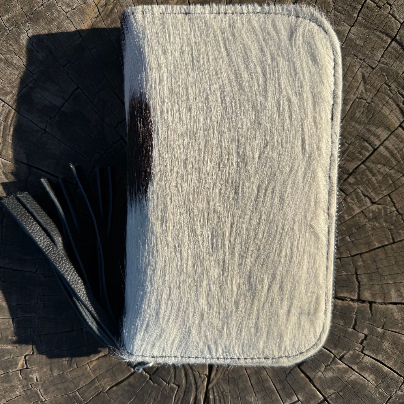 Cowhide Women’s Hand Wallet with Mirror Leather Lovers