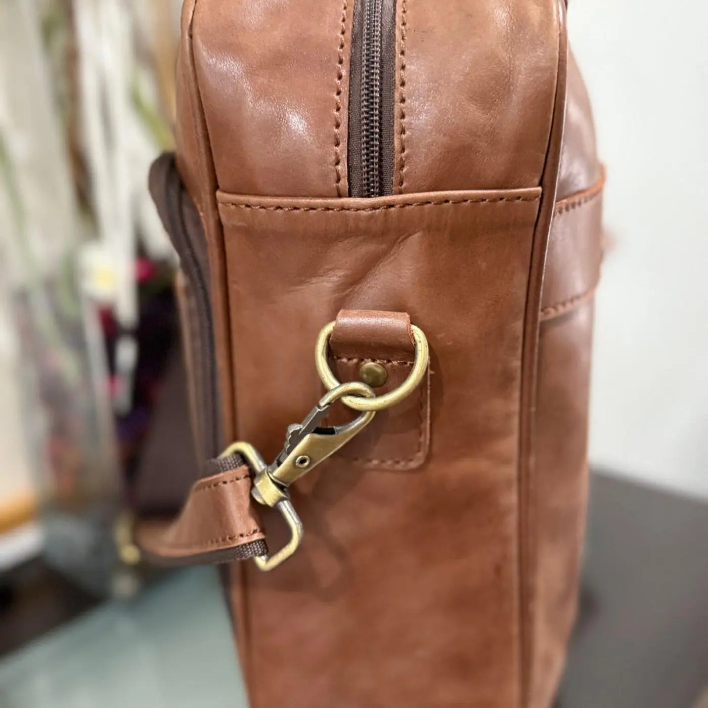 Cow Leather Trolley Laptop Bag Leather Lovers