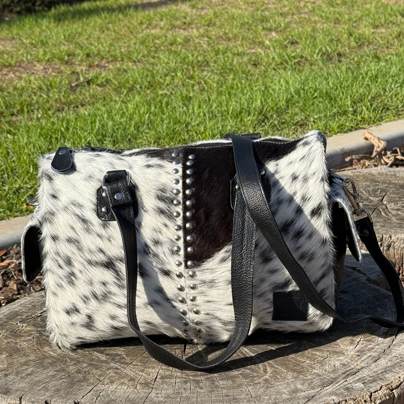 Leather Lovers Cowhide Mini Duffel Bag Leather Lovers