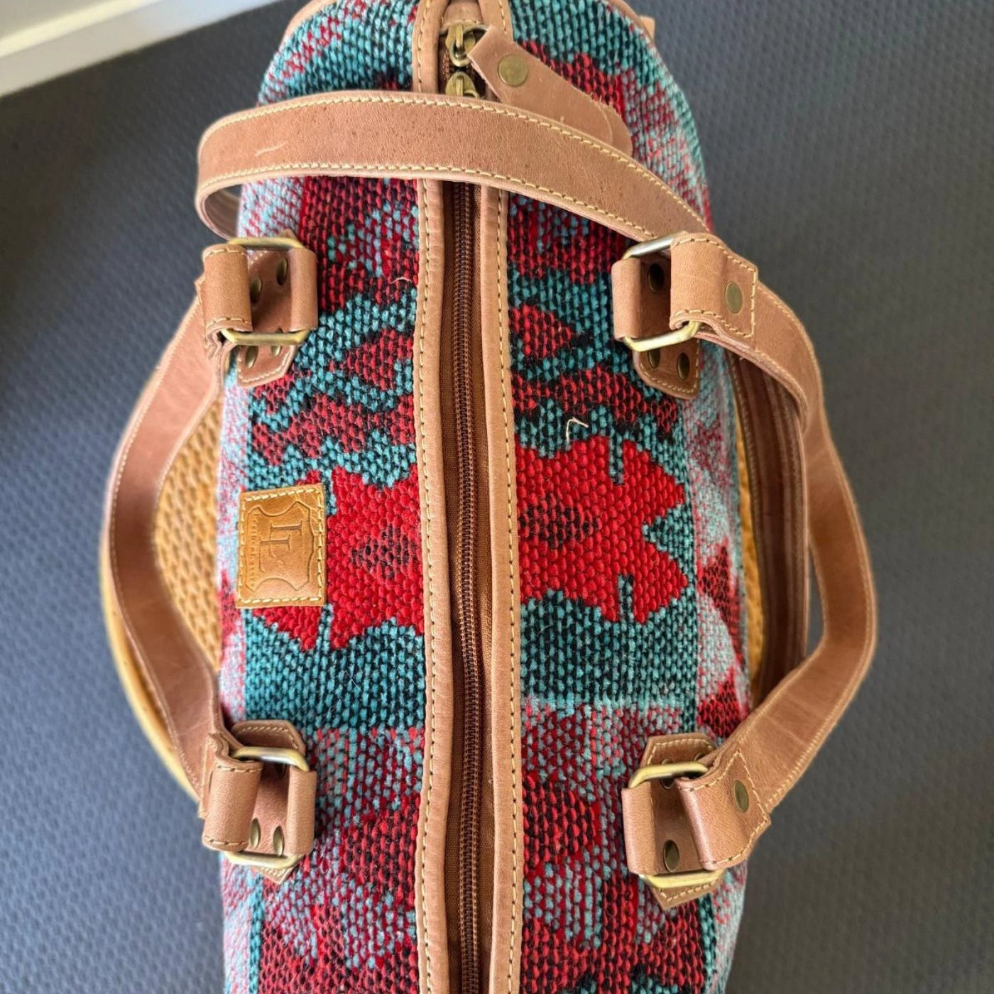 Leather Lovers Western/Vintage Fabric Mini Duffel Bag Leather Lovers