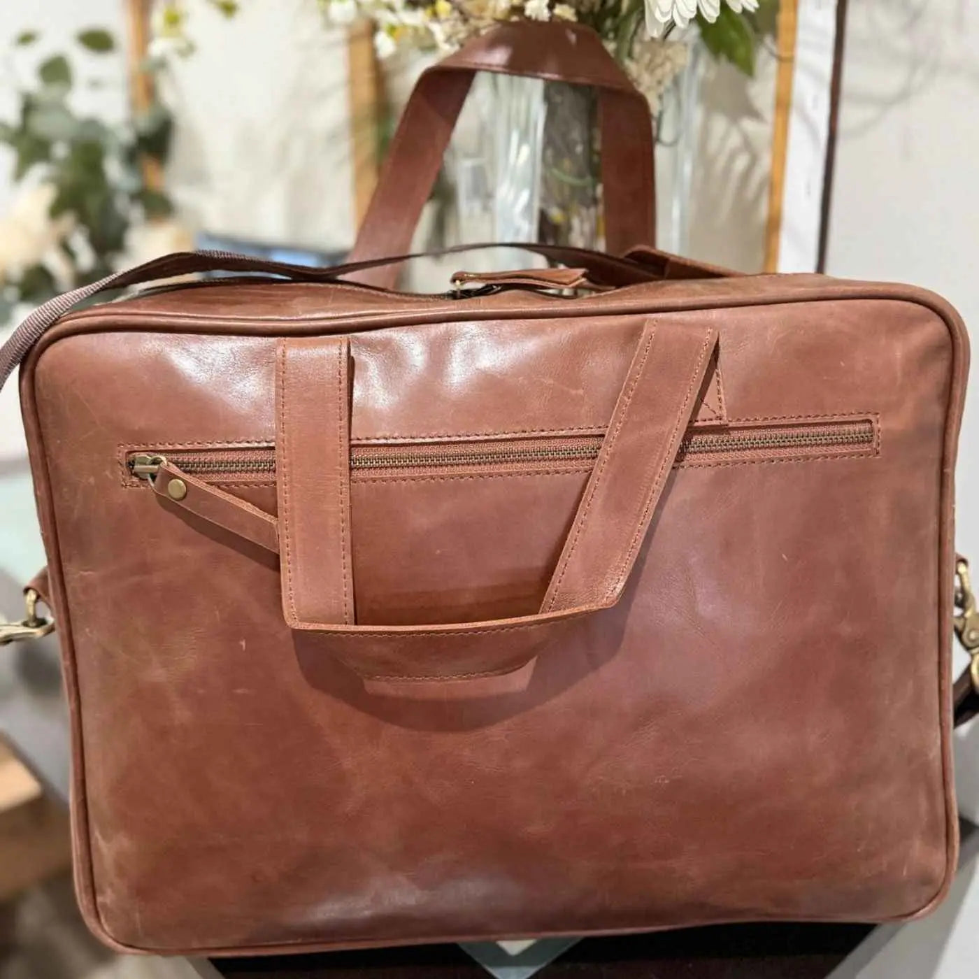 Cow Leather Briefcase Laptop Bag Leather Lovers