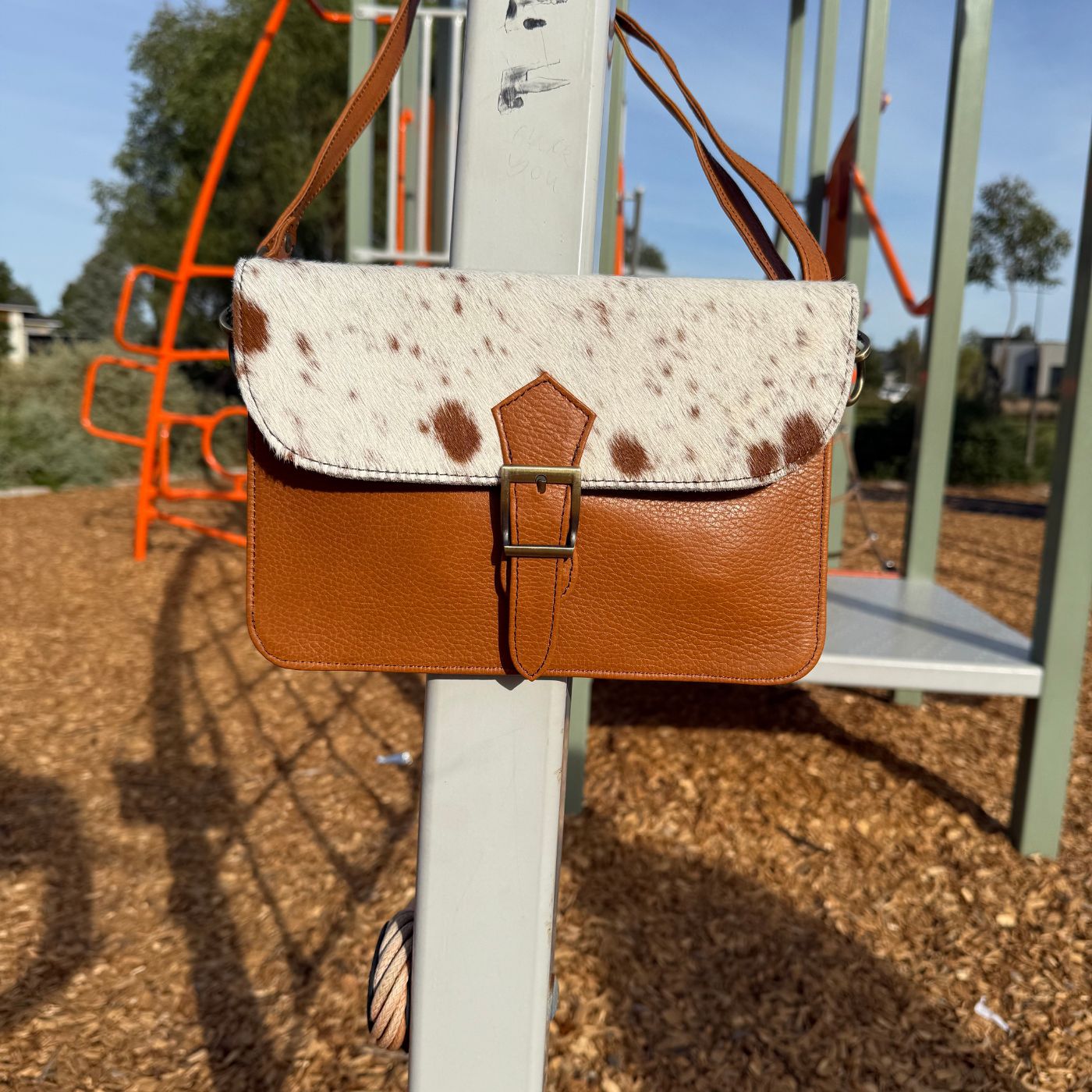 Cowhide Slim Fit Crossbody Leather Purse (New Style) Leather Lovers