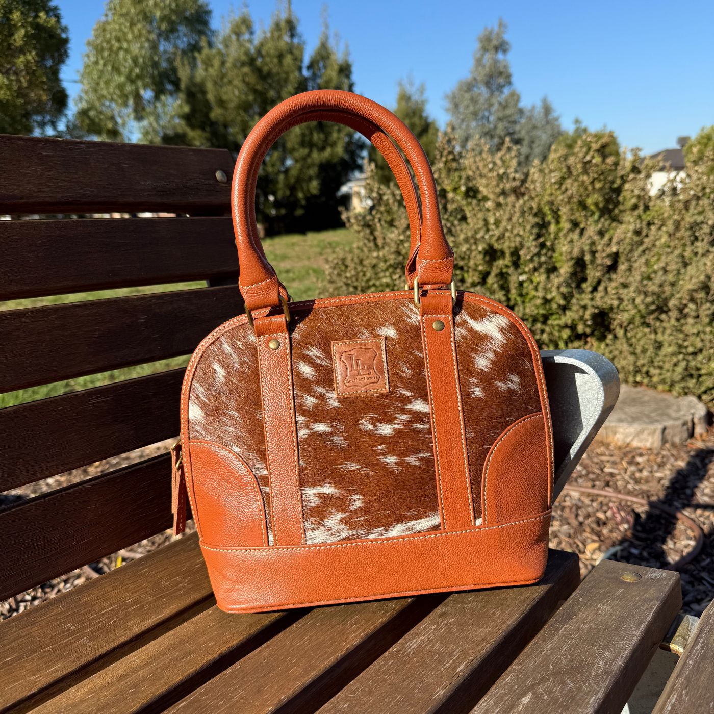 Leather Lovers Classic Cowhide Tote Bag
