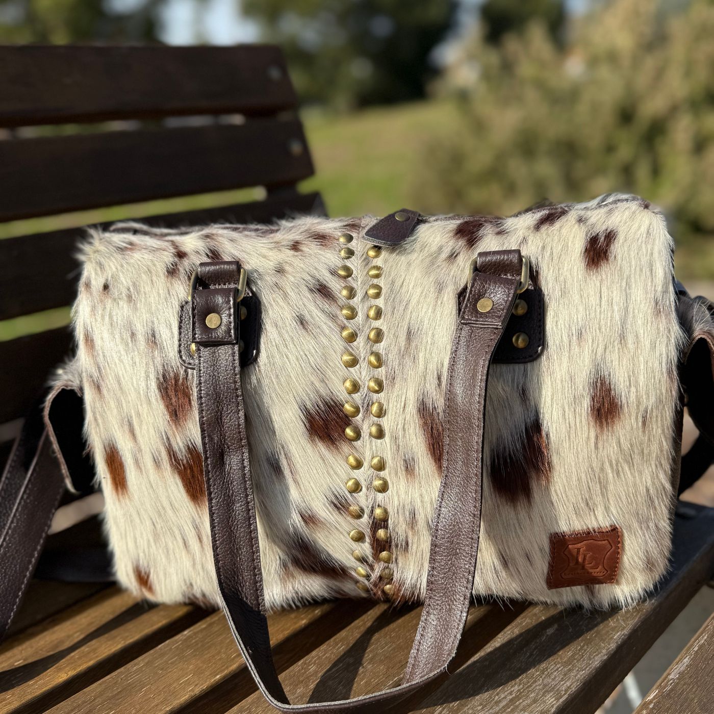 Leather Lovers Cowhide Mini Duffel Bag Leather Lovers