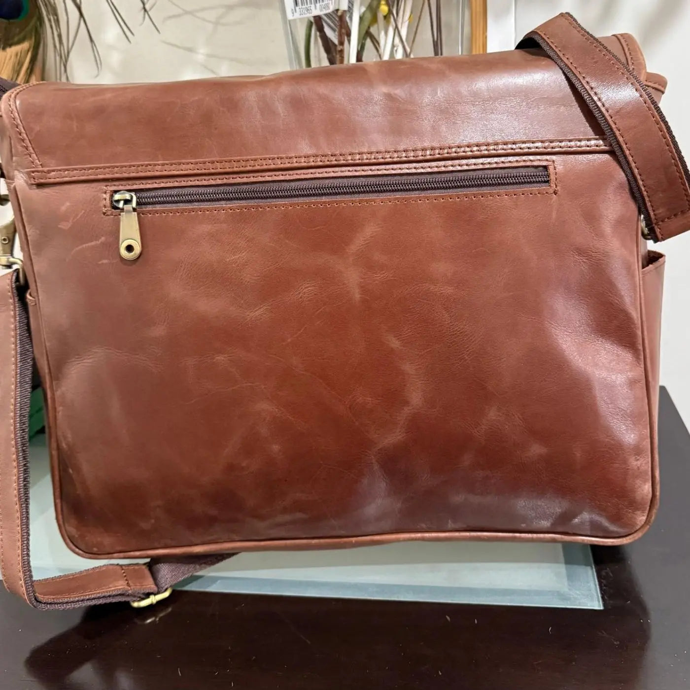 Leather Flip Laptop Bag Leather Lovers