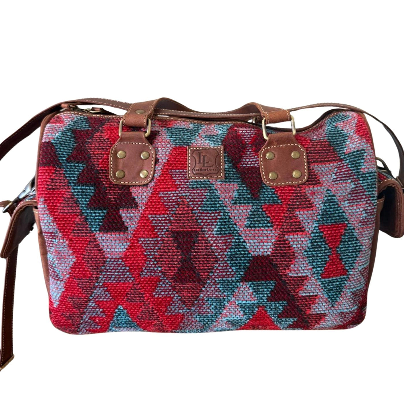 Leather Lovers Western/Vintage Fabric Mini Duffel Bag Leather Lovers