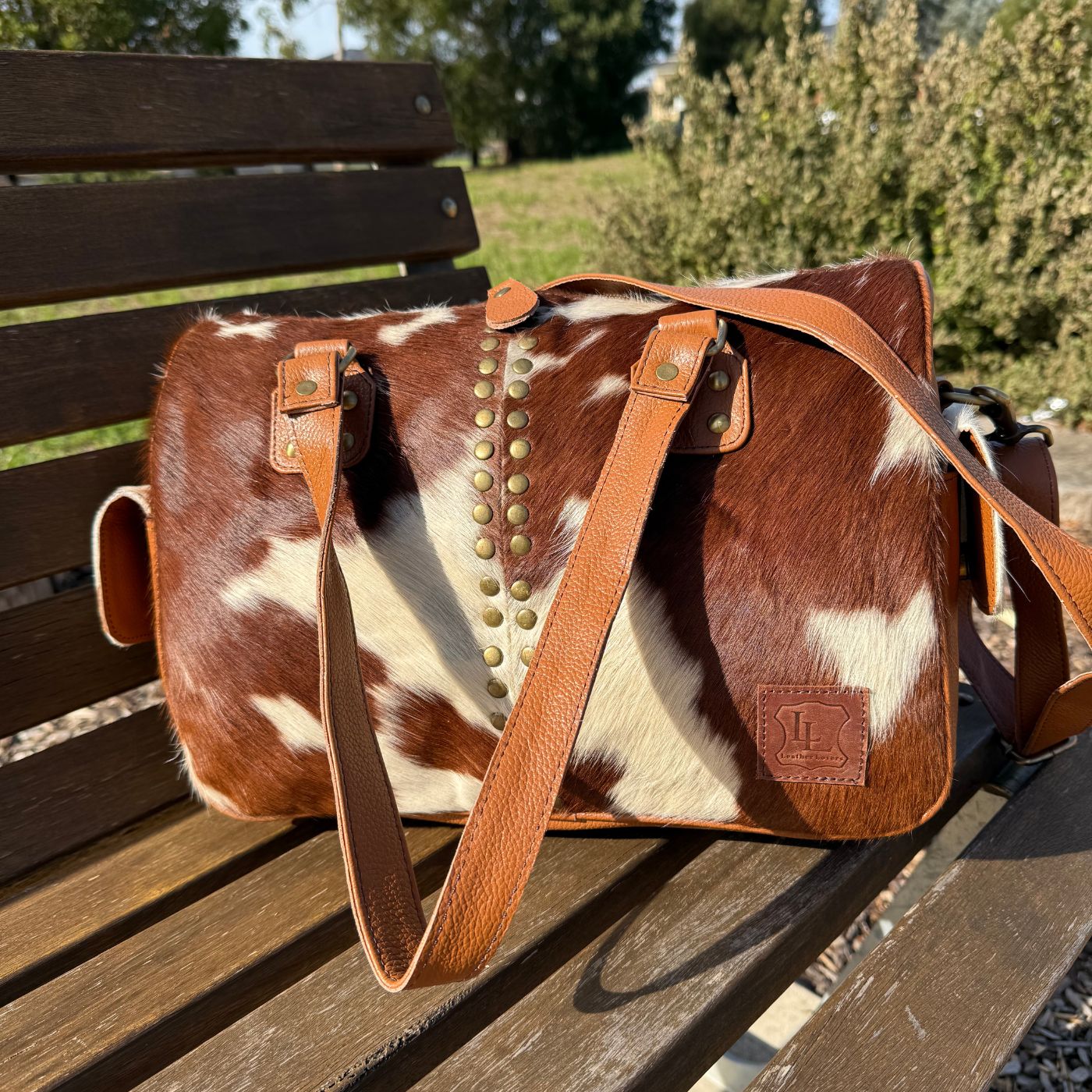 Leather Lovers Cowhide Mini Duffel Bag Leather Lovers