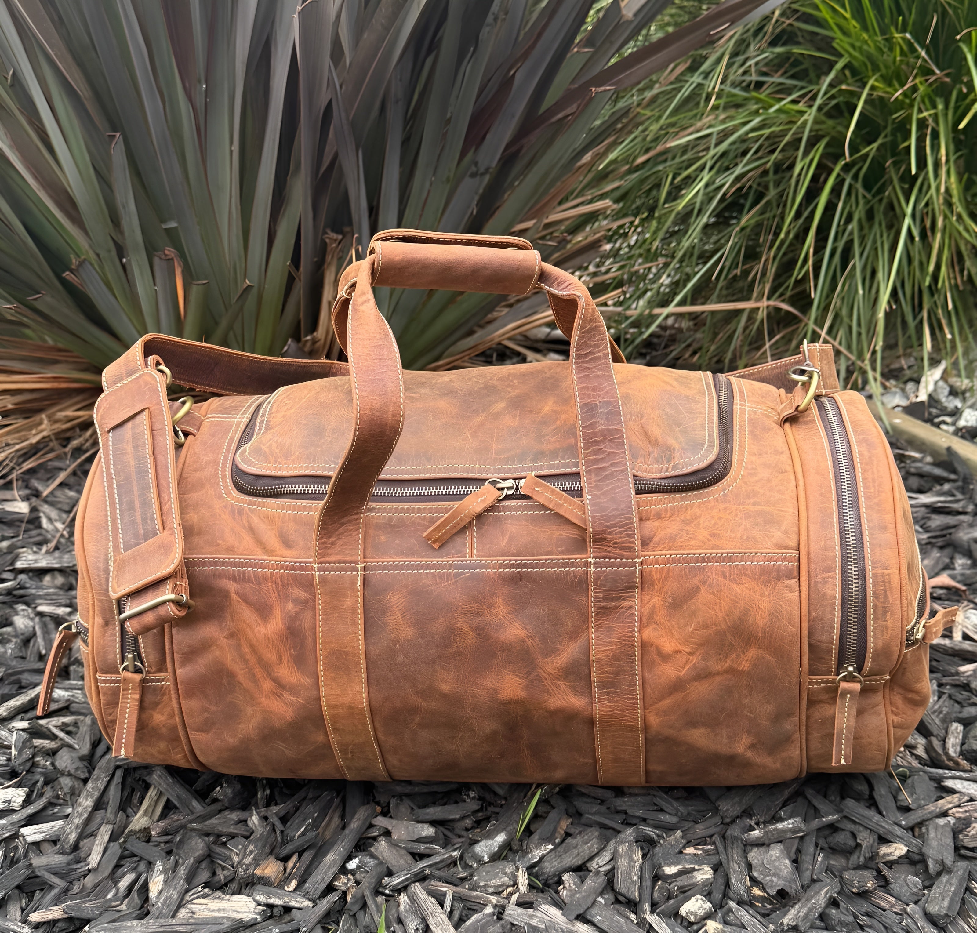 Vintage Wild Boar Duffel Leather Lovers