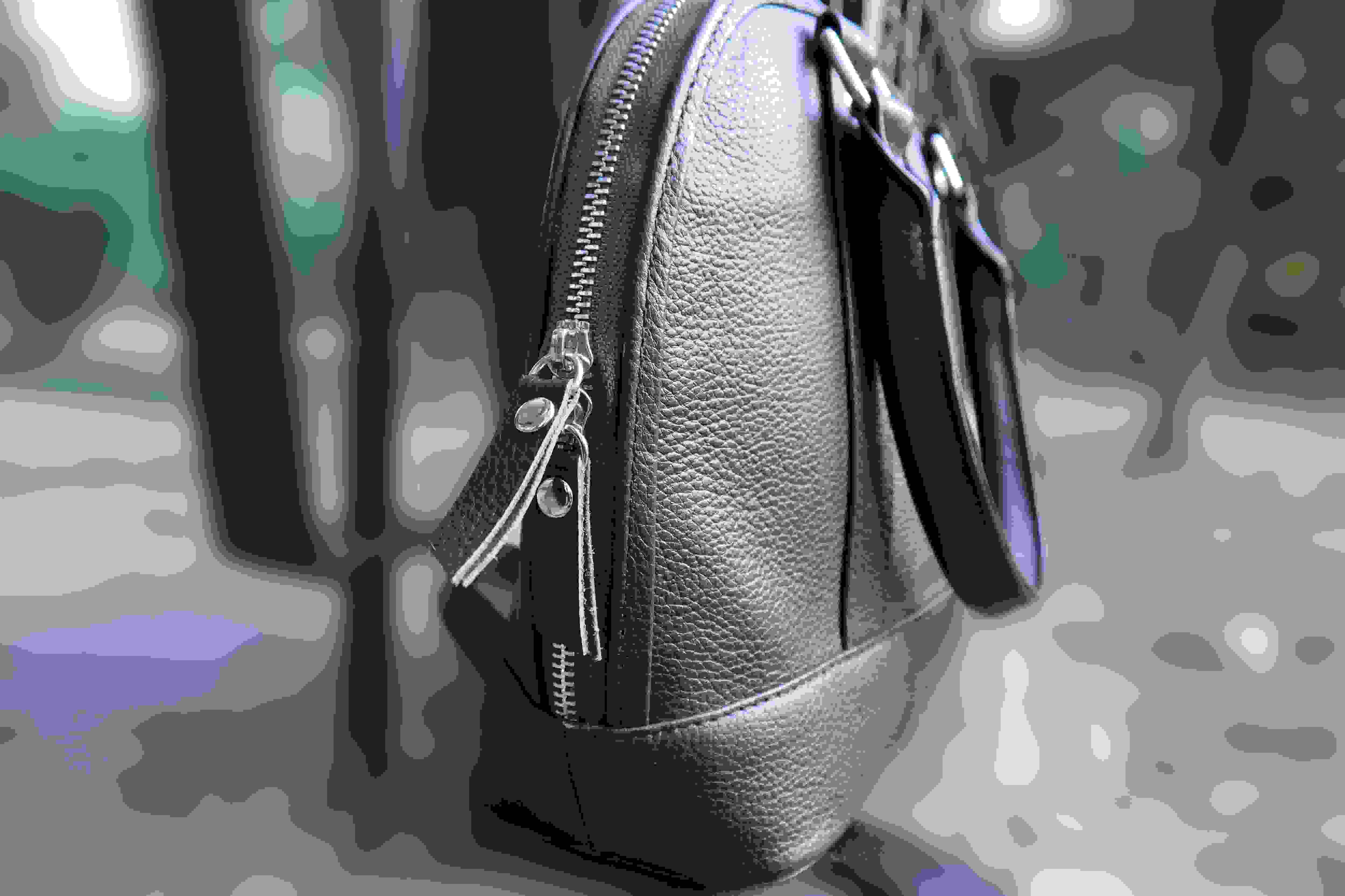 Classic Cowhide Tote Bag - Women Top Handle Handbag Leather Lovers