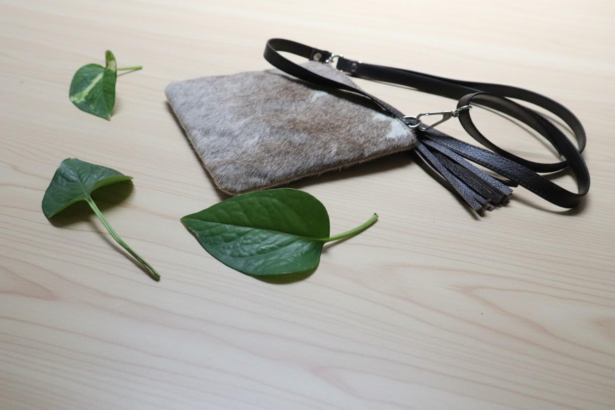 Phone Crossbody Case Cowhide Handmade Mobile Pouch Leather Lovers