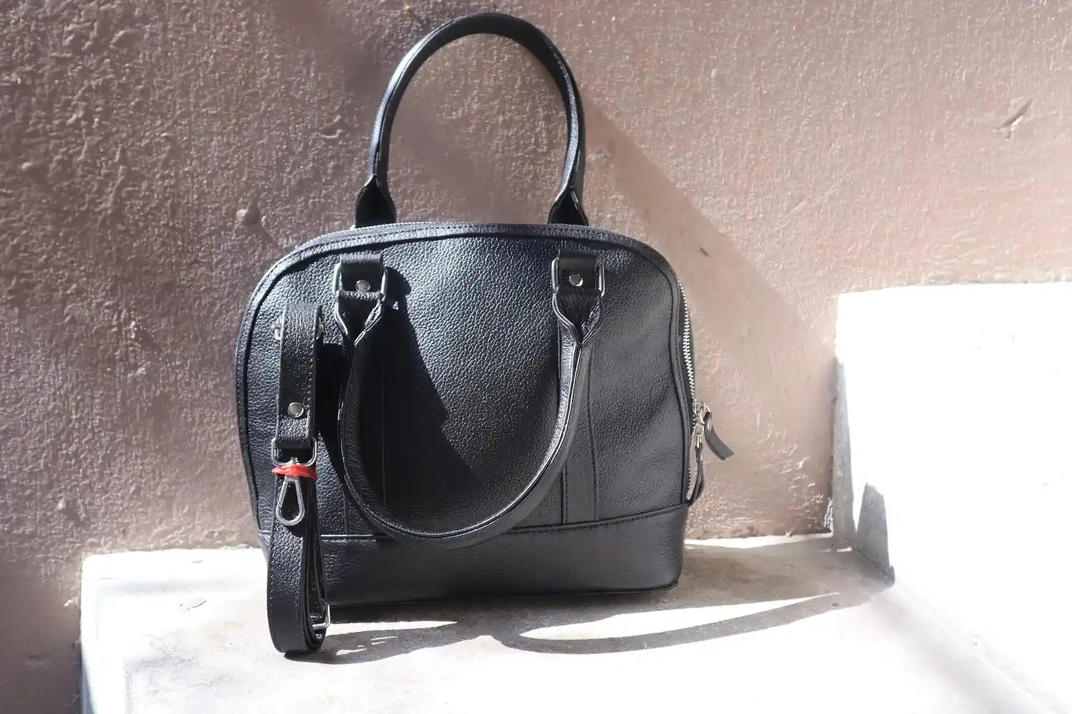 Classic Cowhide Tote Bag - Women Top Handle Handbag Leather Lovers