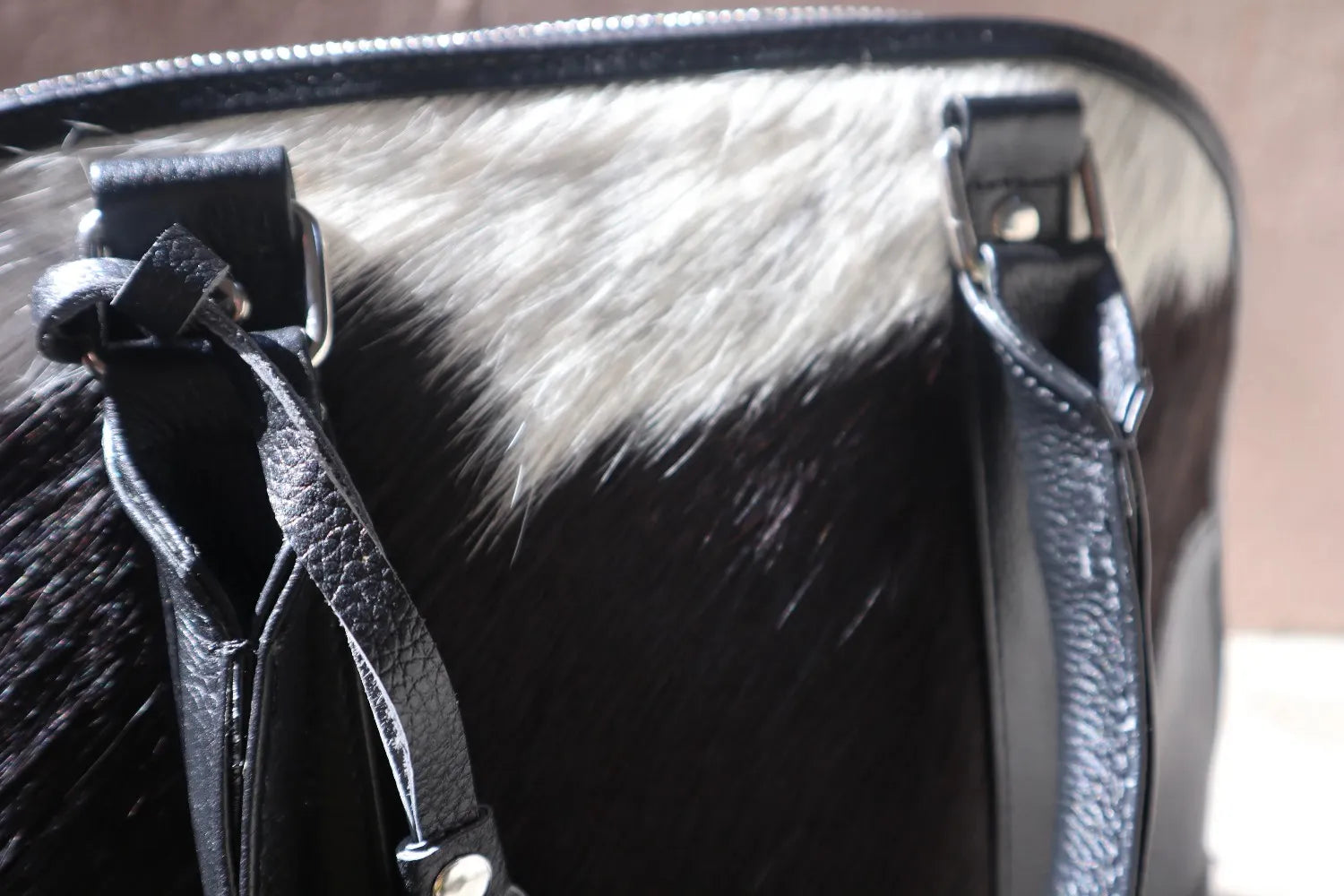 Classic Cowhide Tote Bag - Women Top Handle Handbag Leather Lovers