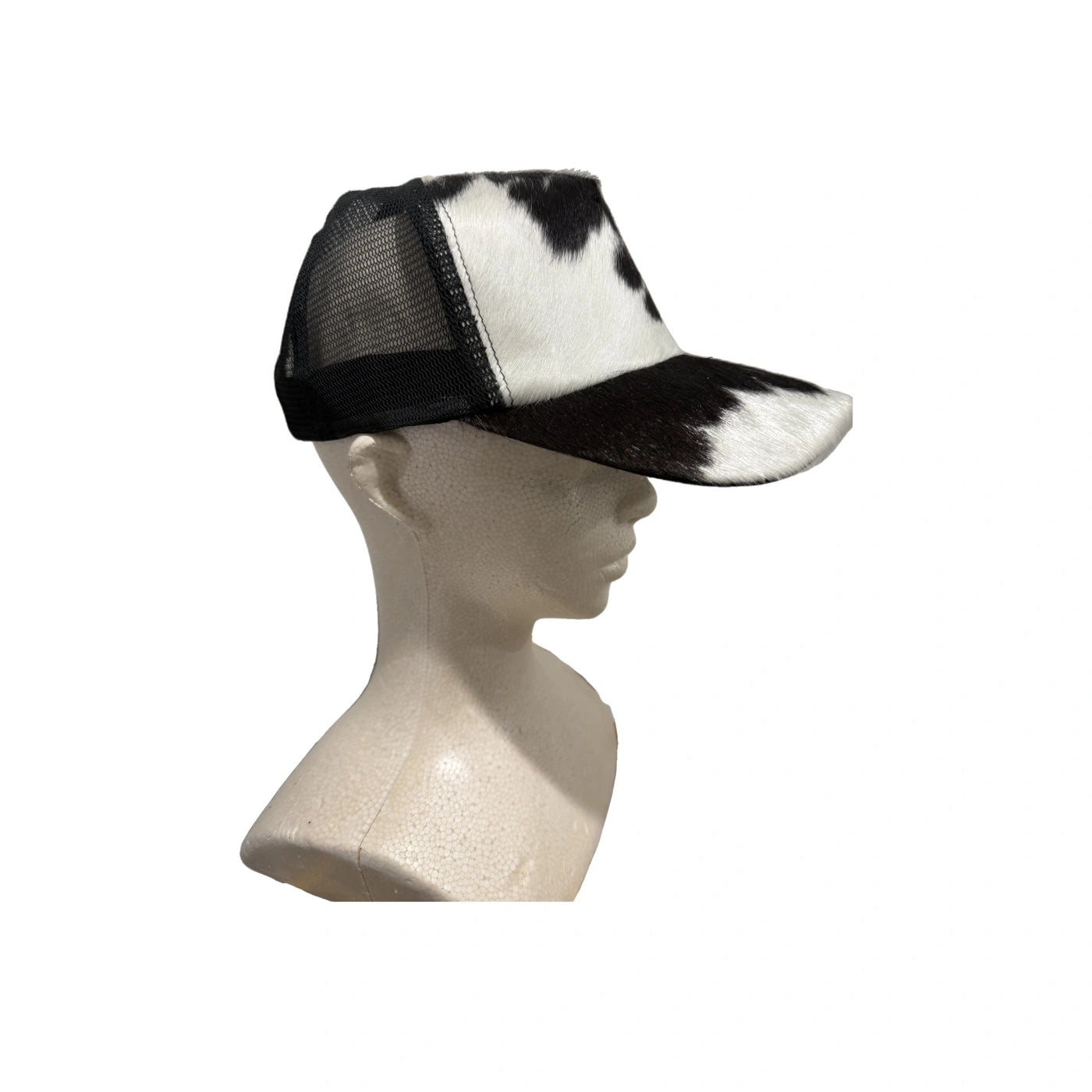 Leather Lovers Cow hide trucker P Cap Leather Lovers