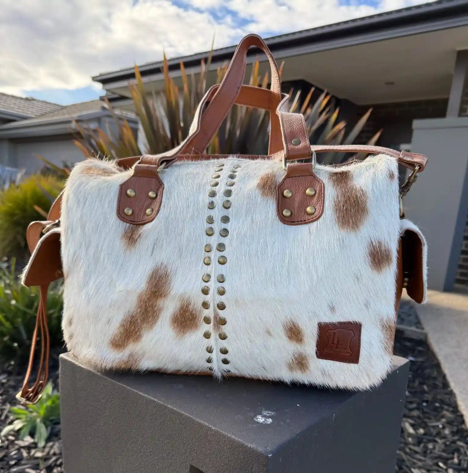 Mini Duffel Bags – Handmade Cowhide Travel, Gym, and Weekend Bag Leather Lovers