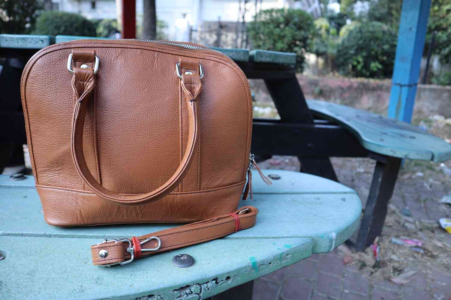 Classic Cowhide Tote Bag - Women Top Handle Handbag Leather Lovers