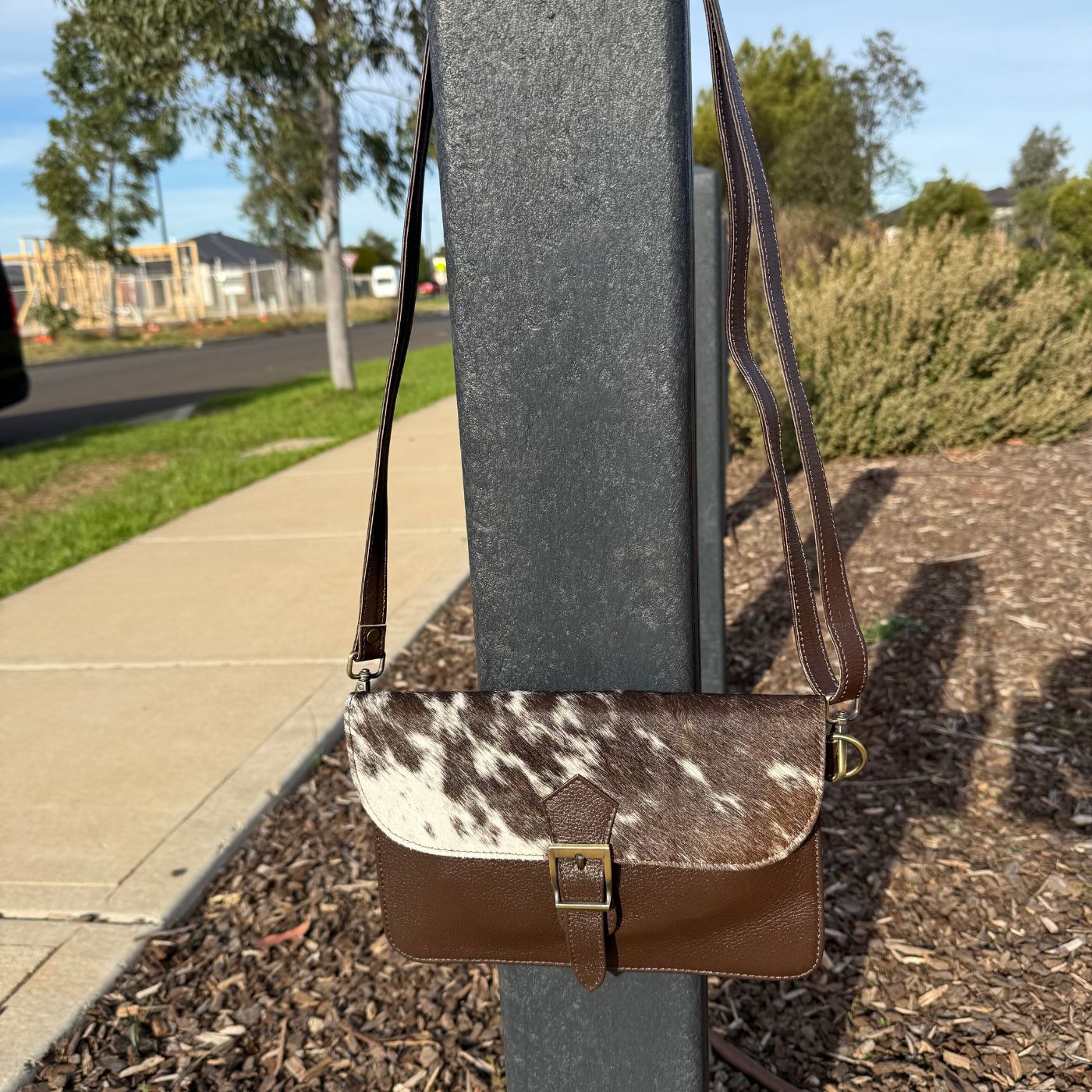 Slim Crossbody Bag Cowhide (New Style)