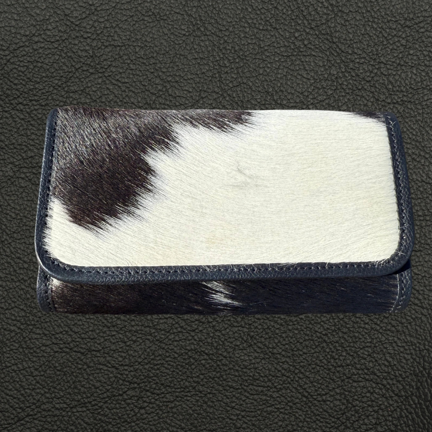 Leather Lovers Cowhide Women Flip Over Hand Wallet