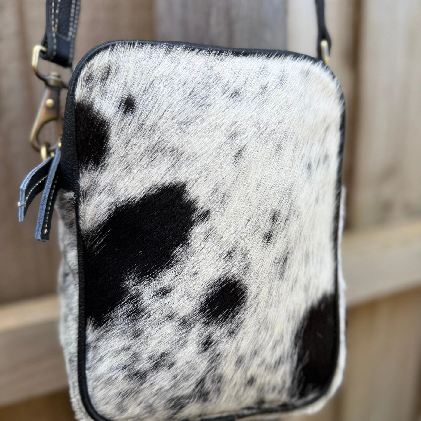 Leather Lovers Cowhide Coach Style Cross Body Purse
