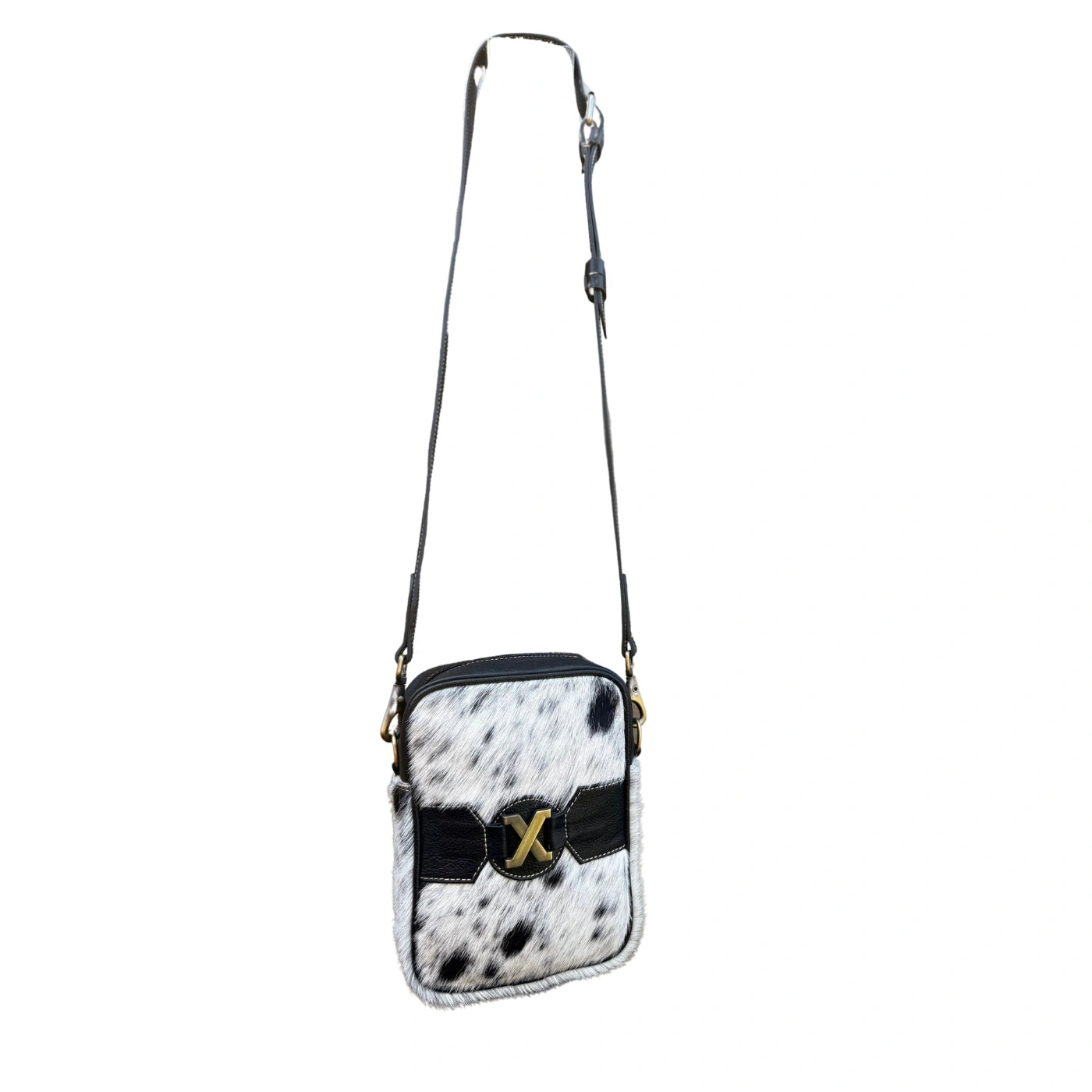 Leather Lovers Cowhide Coach Style Cross Body Purse