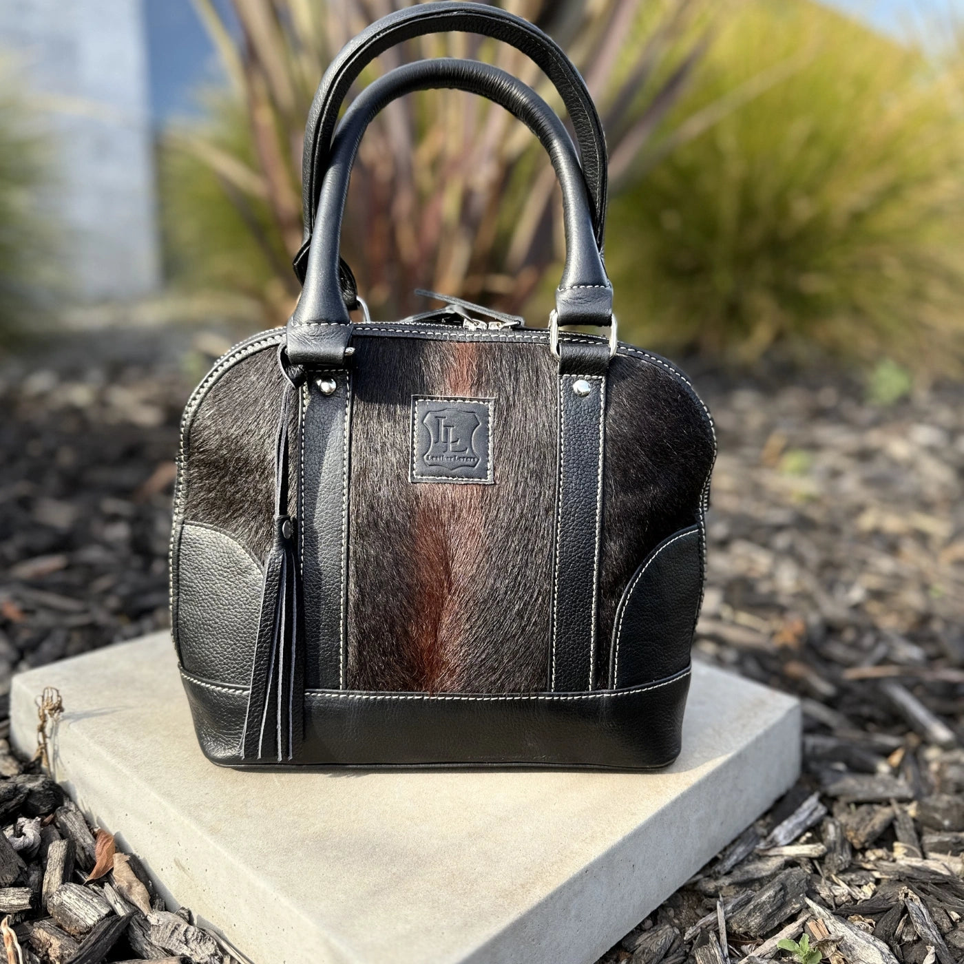 Leather Lovers Classic Cowhide Tote Bag