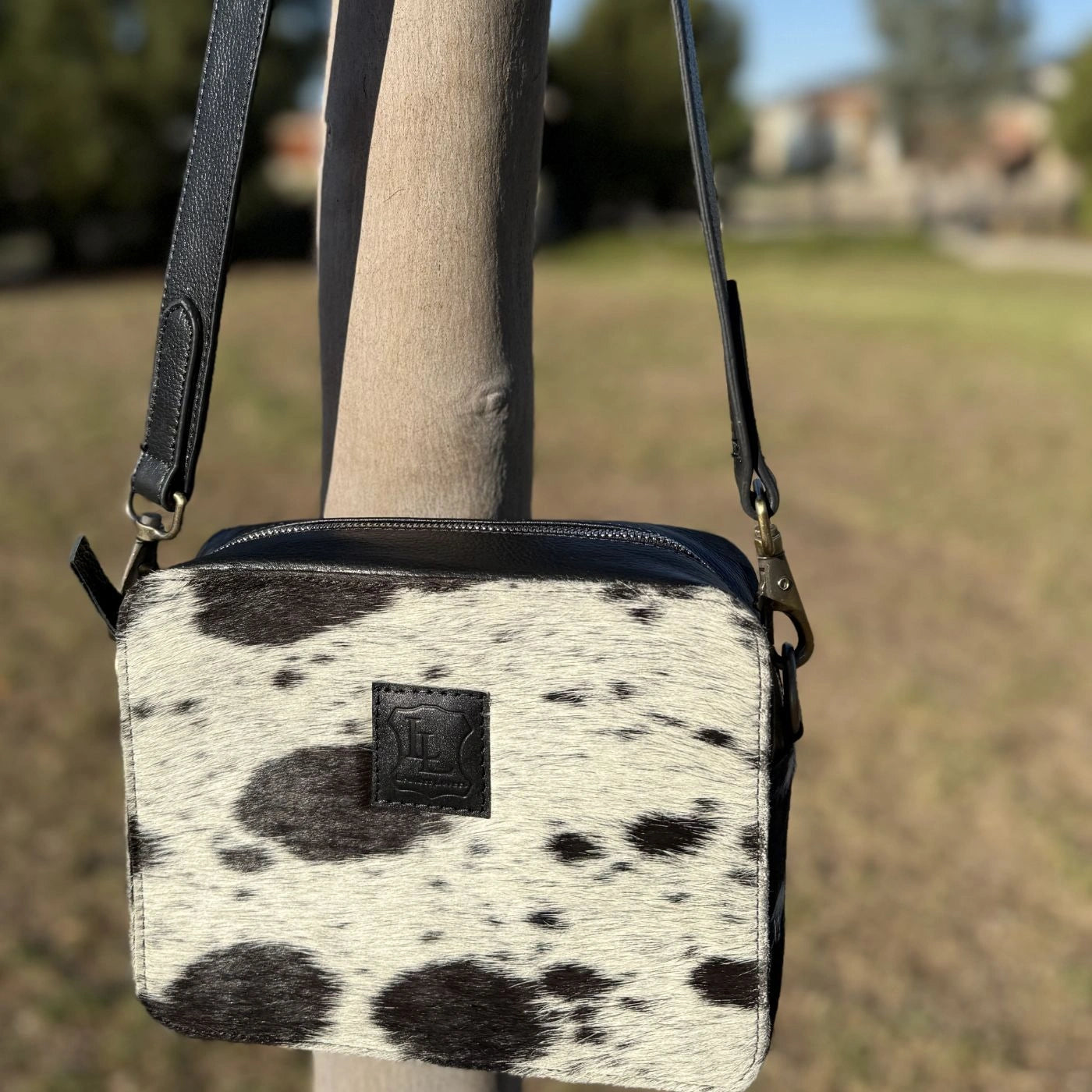Cowhide Box Crossbody Bag for Women – Timeless Style