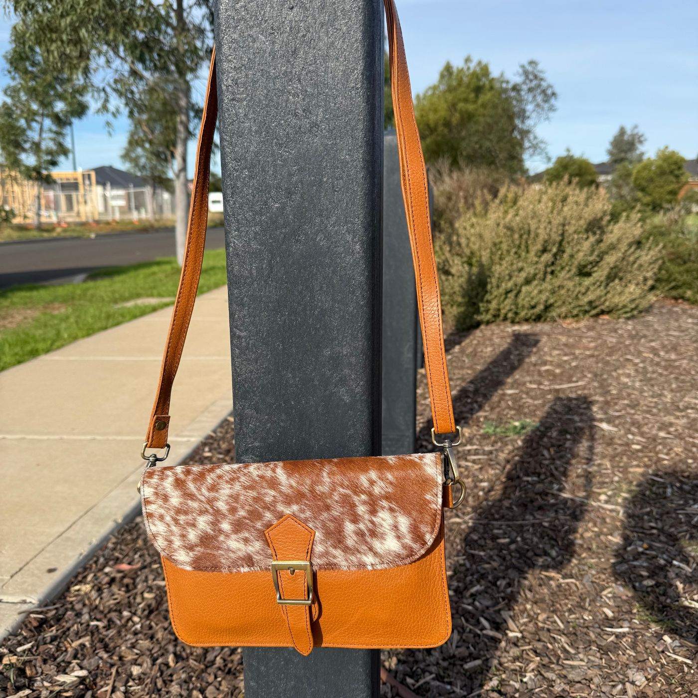 Slim Crossbody Bag Cowhide (New Style)