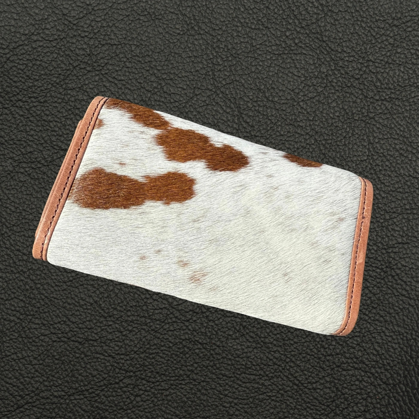 Leather Lovers Cowhide Women Flip Over Hand Wallet