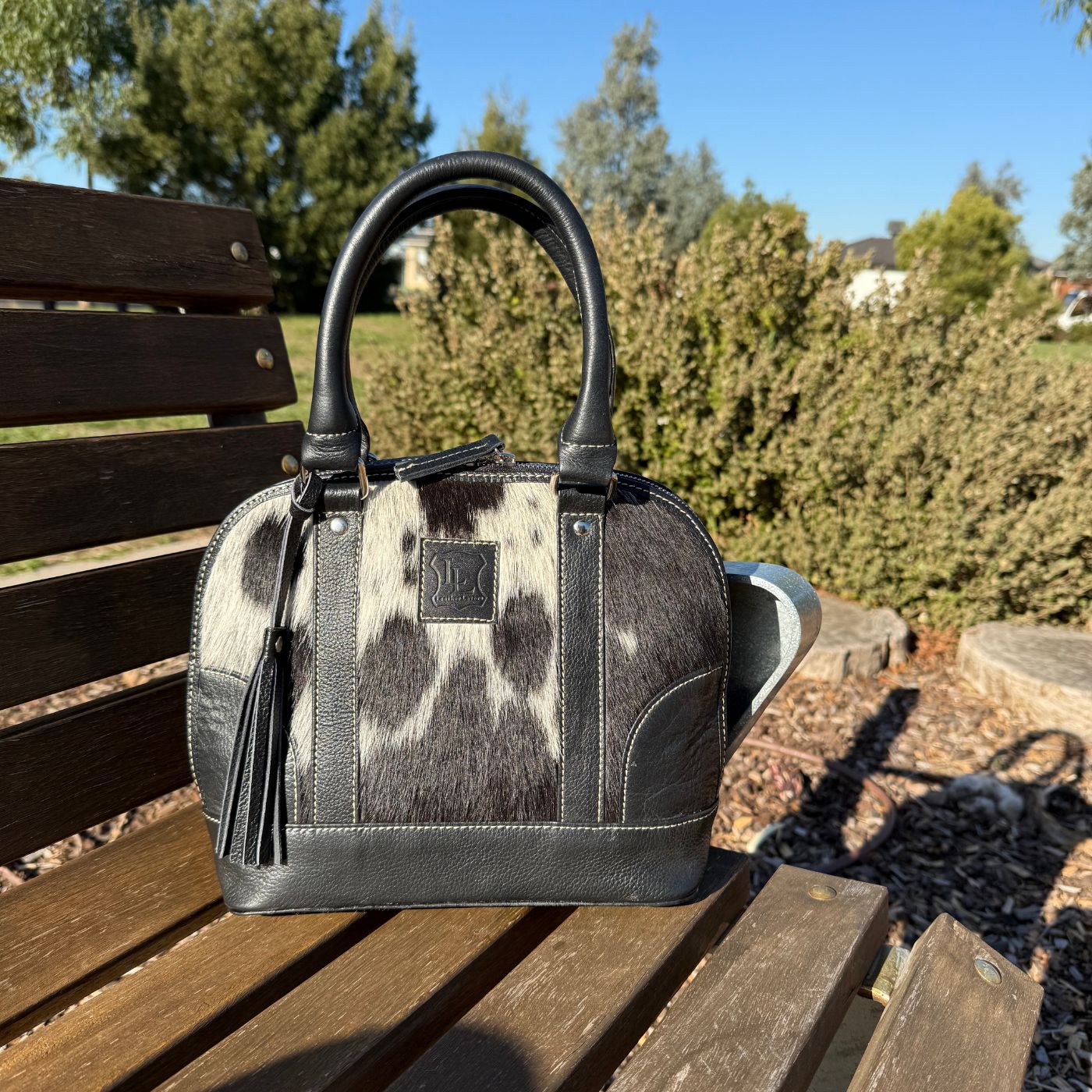 Leather Lovers Classic Cowhide Tote Bag