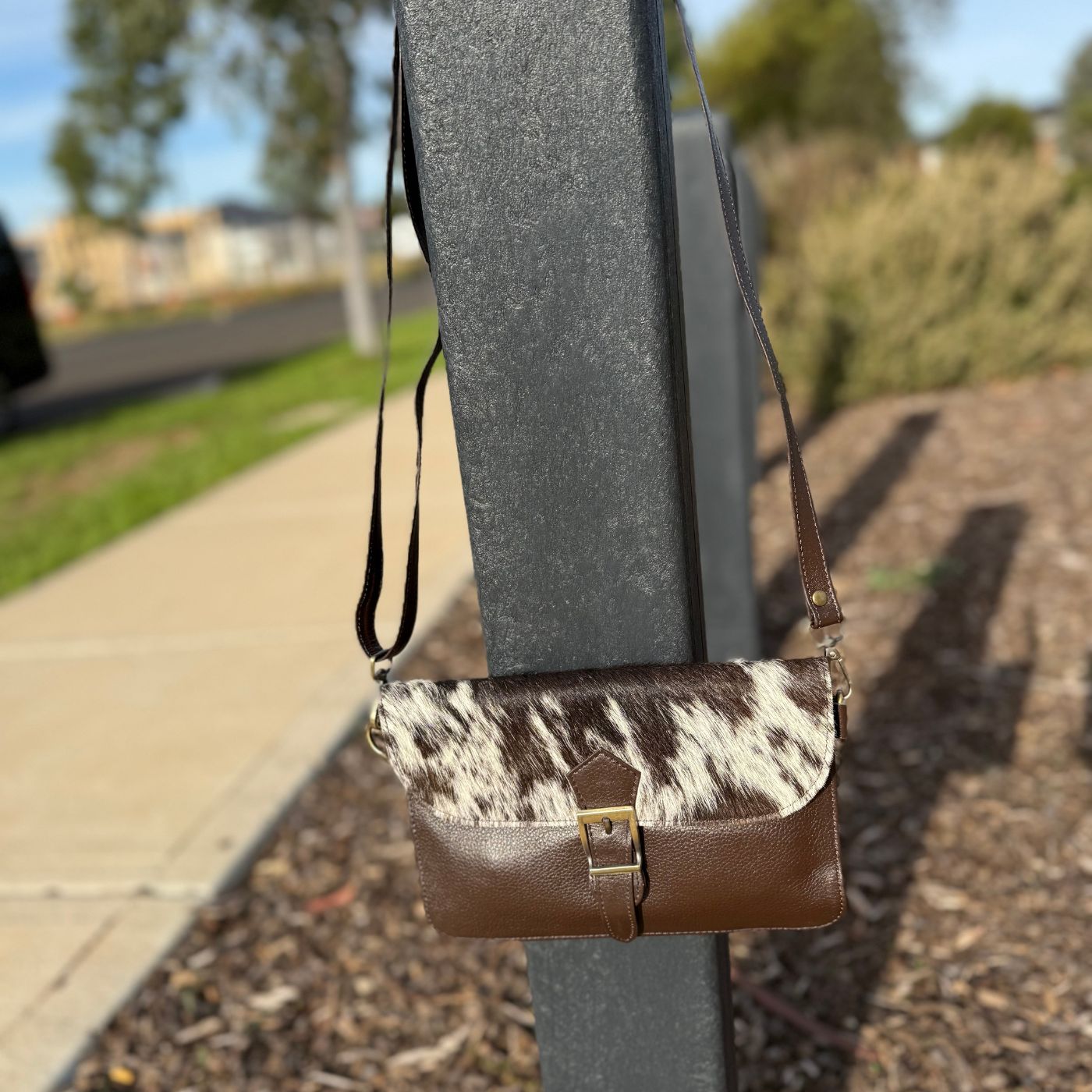 Slim Crossbody Bag Cowhide (New Style)