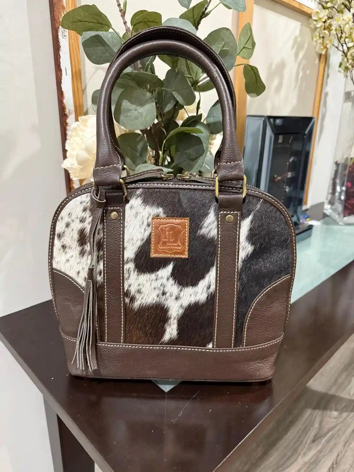 Classic Cowhide Tote Bag