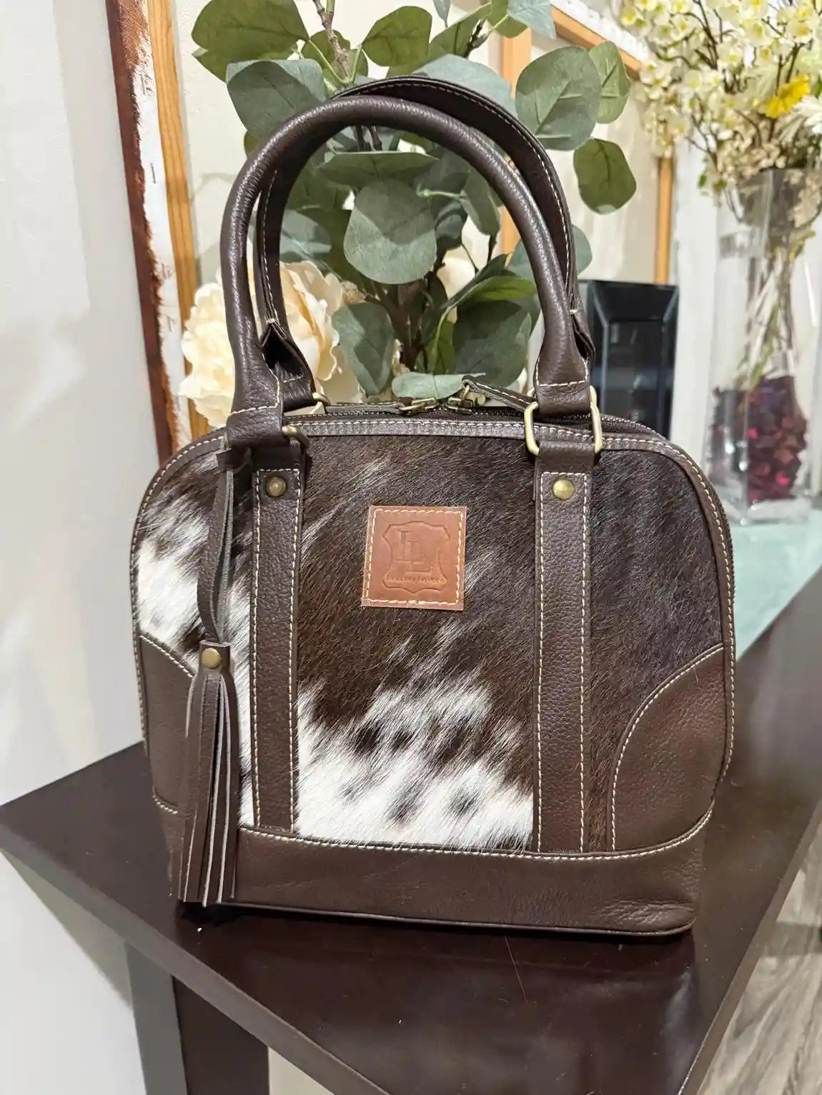 Classic Cowhide Tote Bag