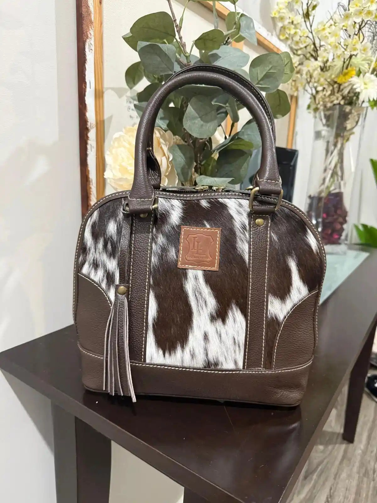 Classic Cowhide Tote Bag