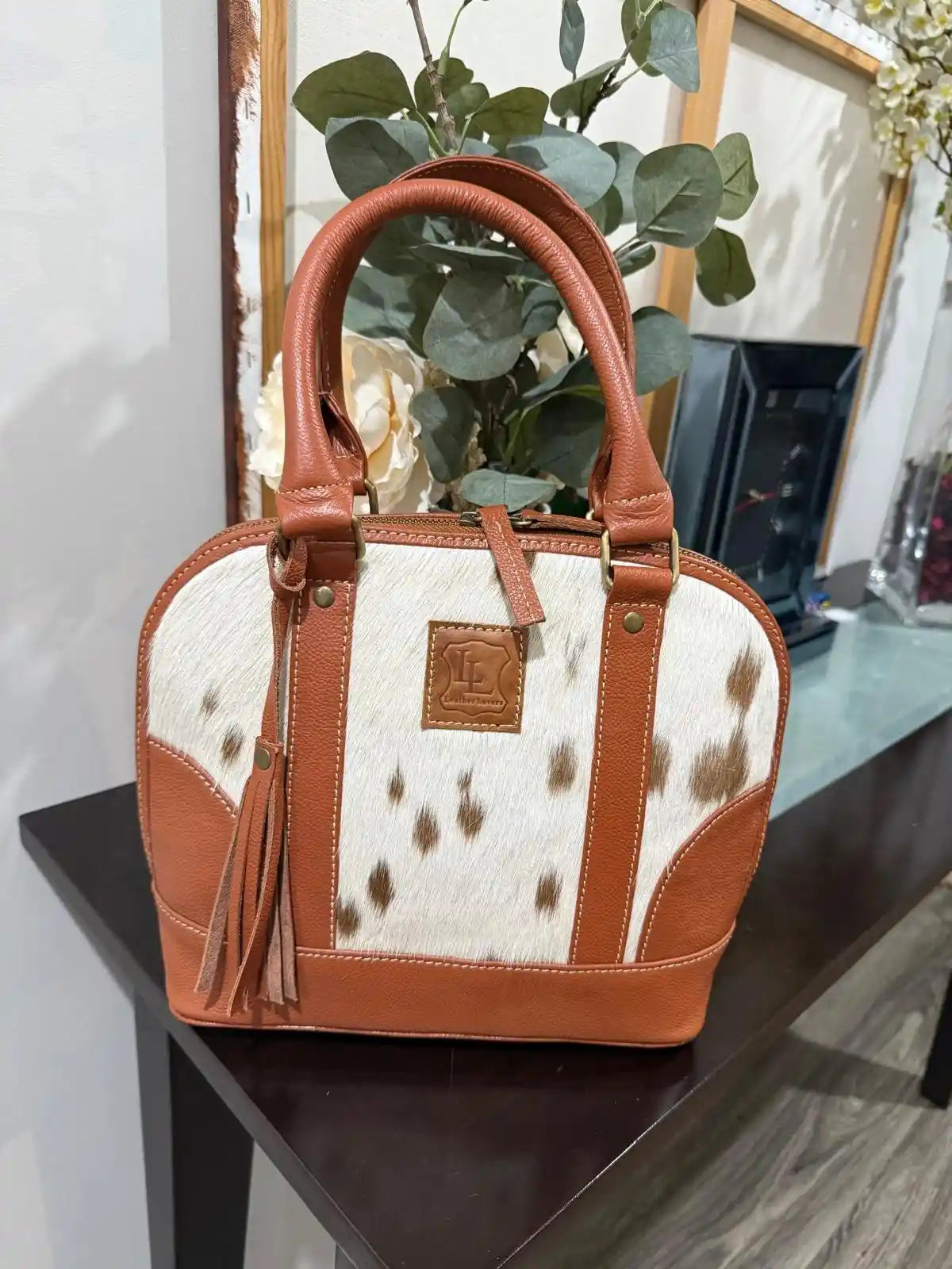 Classic Cowhide Tote Bag