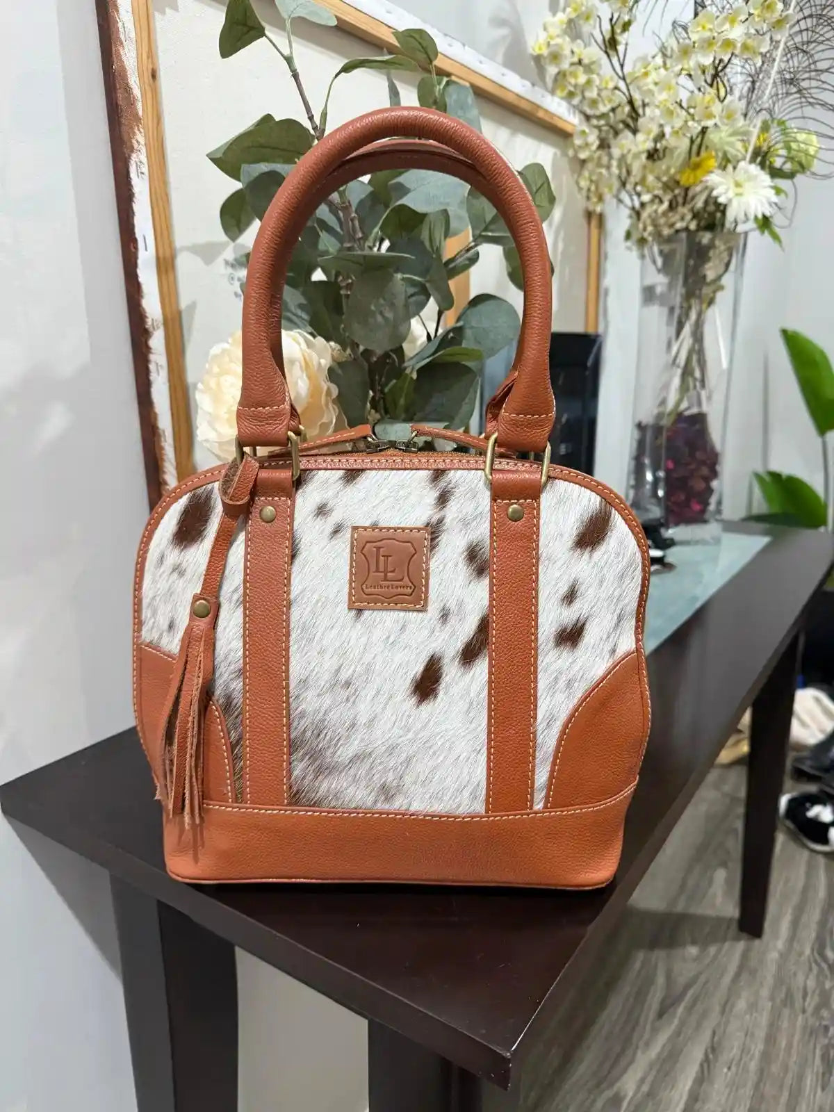 Classic Cowhide Tote Bag