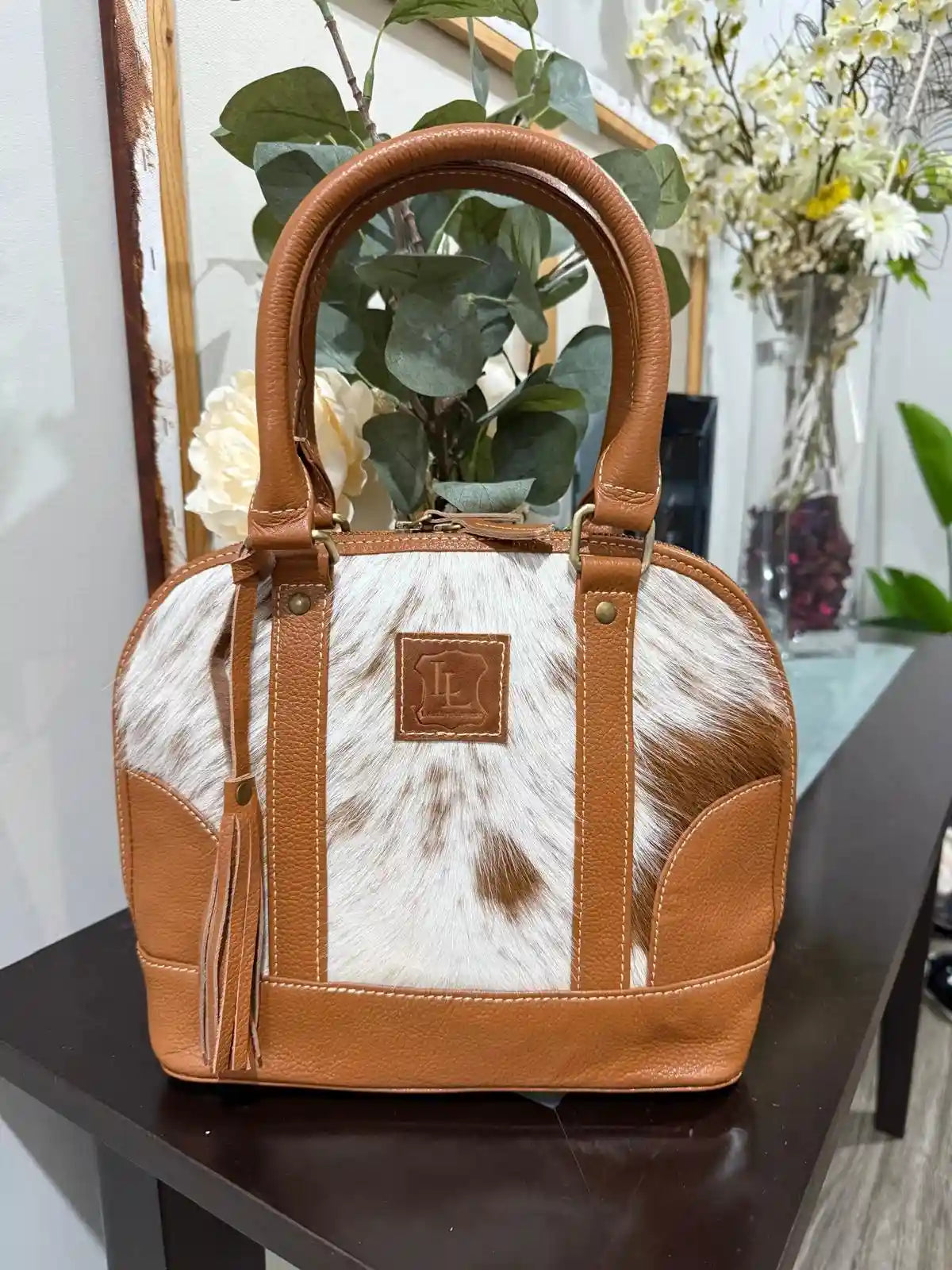 Classic Cowhide Tote Bag