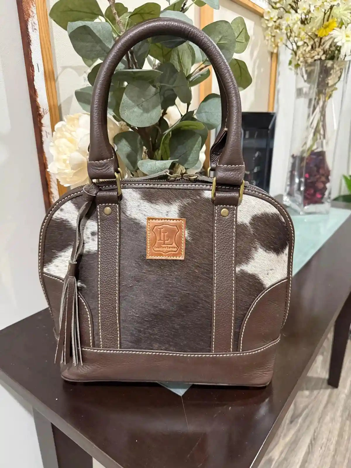 Classic Cowhide Tote Bag