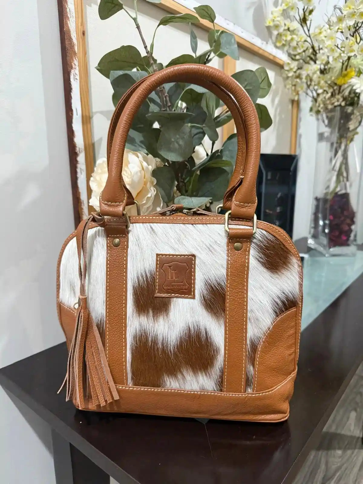 Classic Cowhide Tote Bag