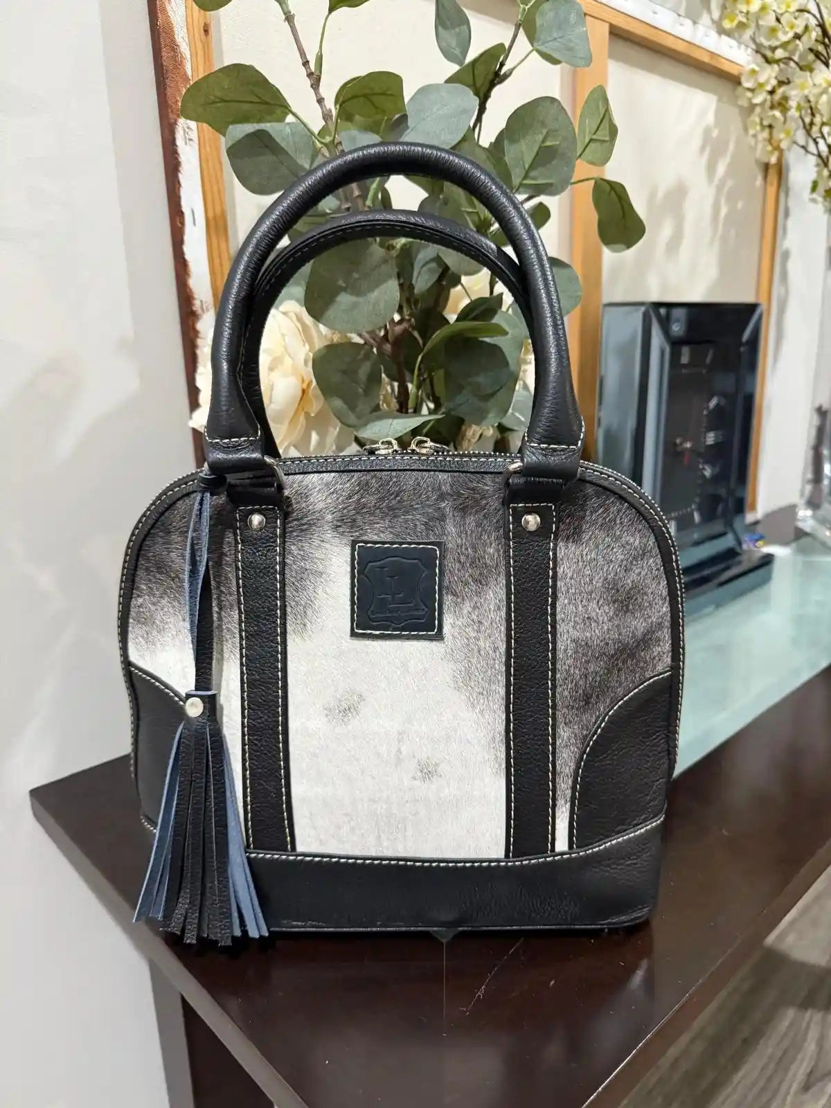 Classic Cowhide Tote Bag