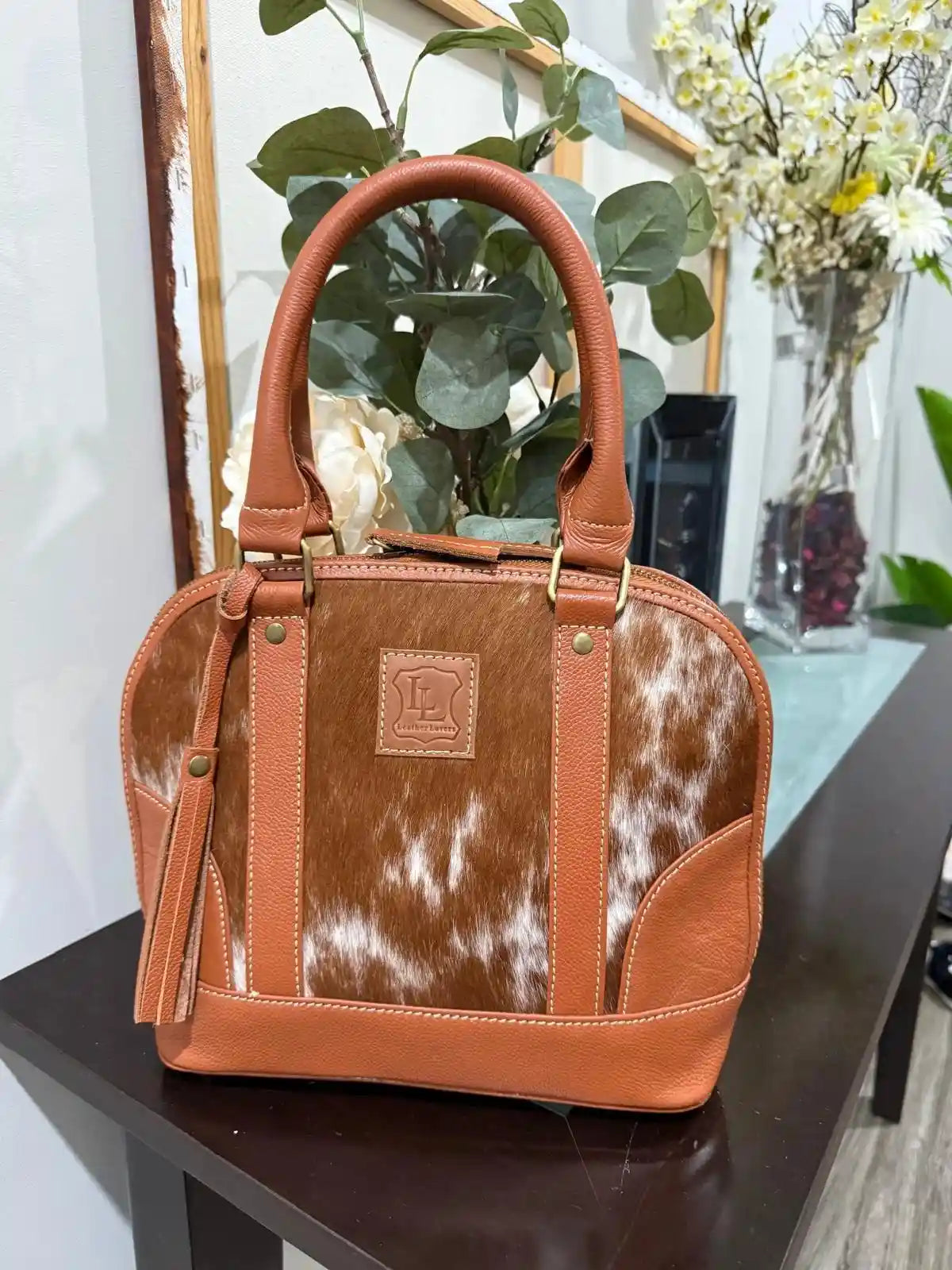 Classic Cowhide Tote Bag