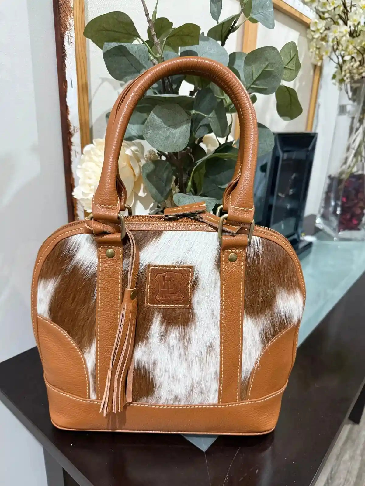 Classic Cowhide Tote Bag