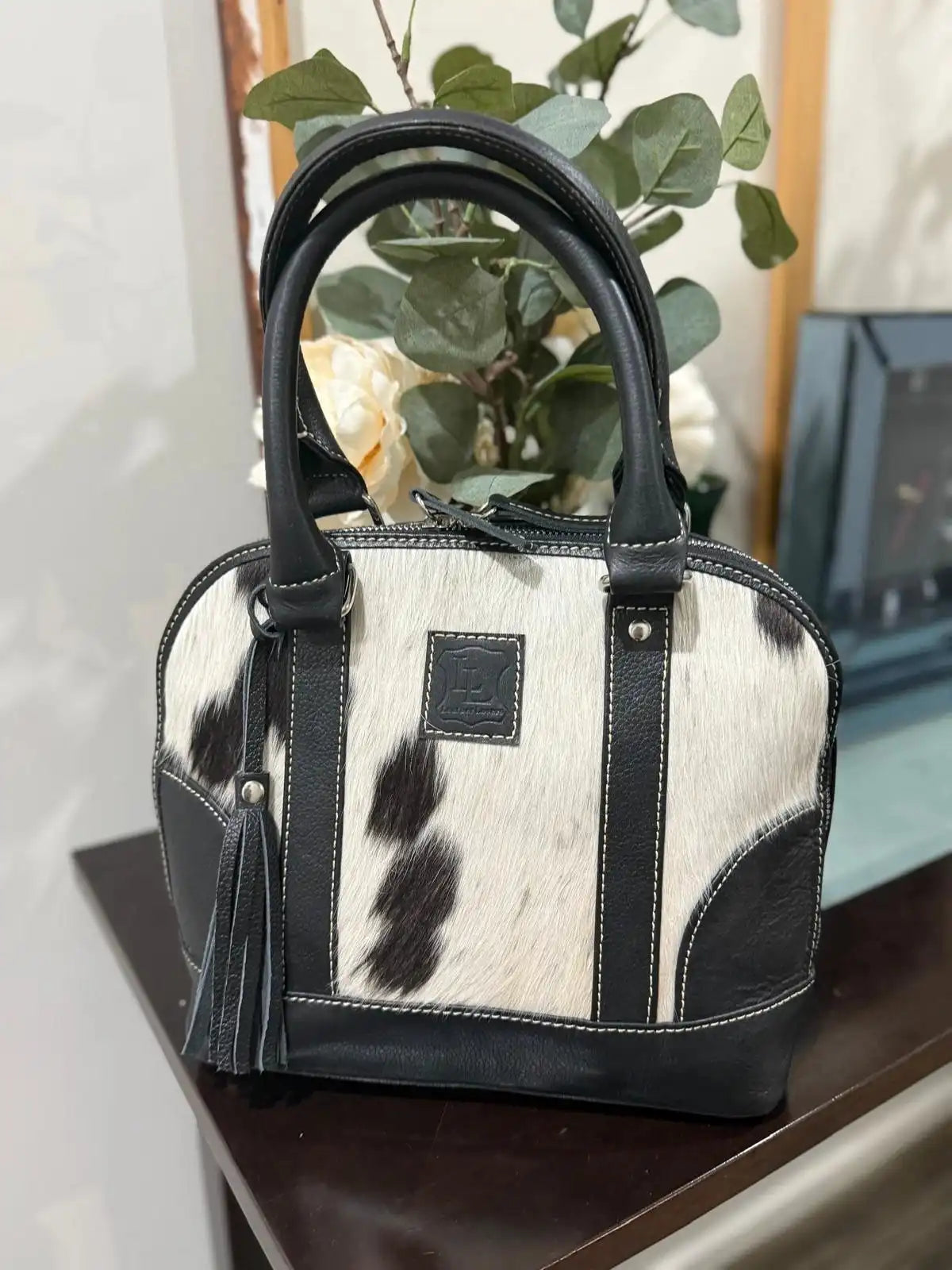 Classic Cowhide Tote Bag