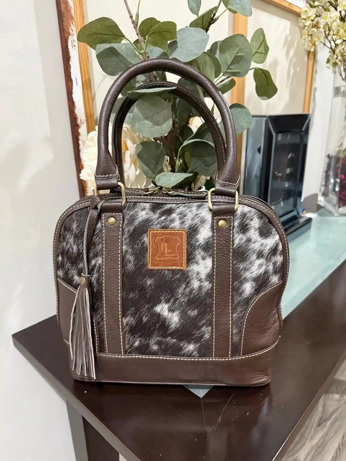 Classic Cowhide Tote Bag