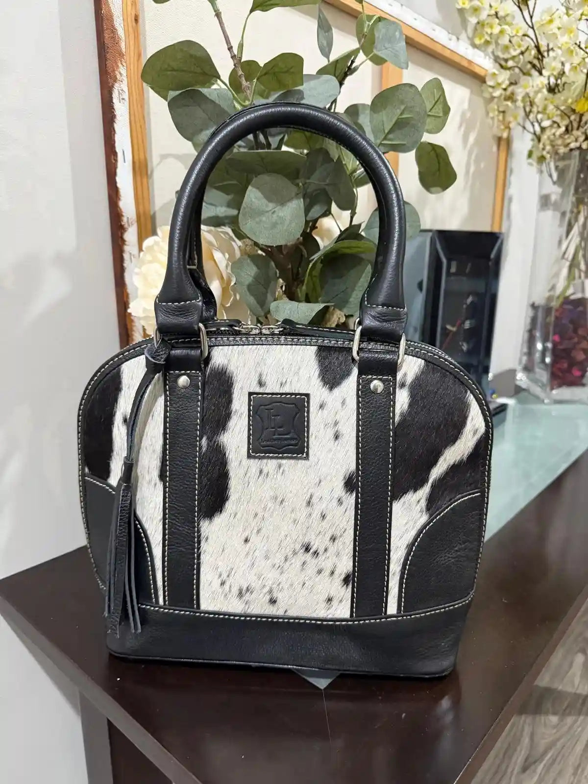 Classic Cowhide Tote Bag