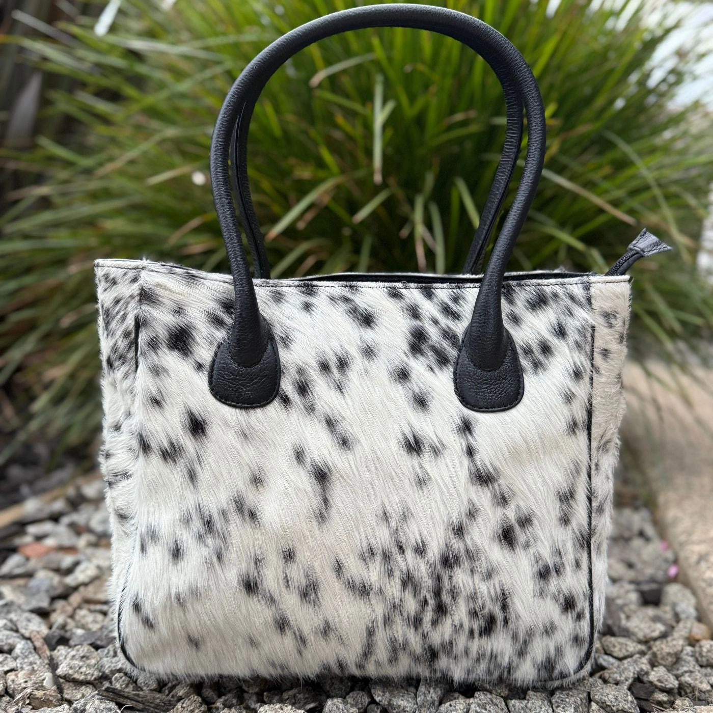 Genuine Cowhide Leather Tote Bag – Stylish Large Handbag for Women