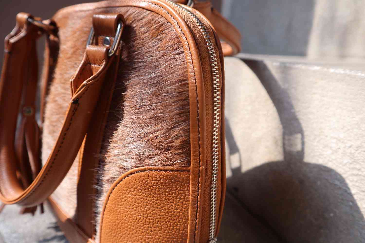 Classic Cowhide Tote Bag - Women Top Handle Handbag Leather Lovers