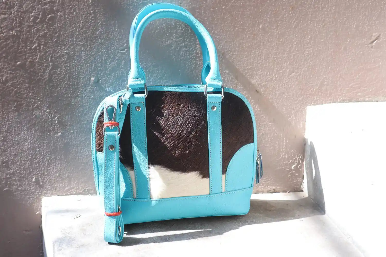 cowhide tote bag for women