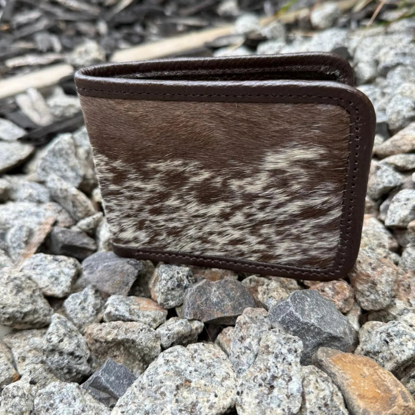Men’s Cowhide Leather Wallet – Brown | Classic Bifold Design