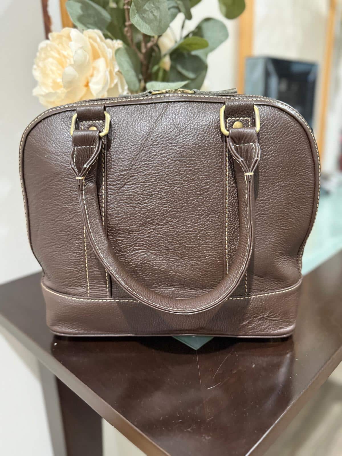 Classic Cowhide Tote Bag
