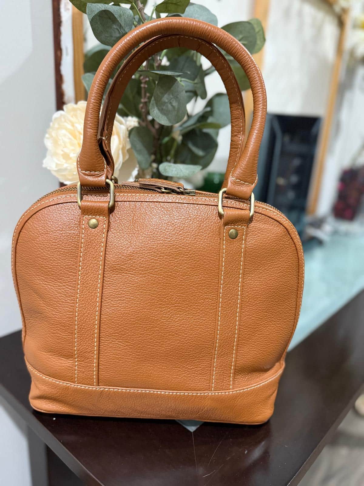 Classic Cowhide Tote Bag