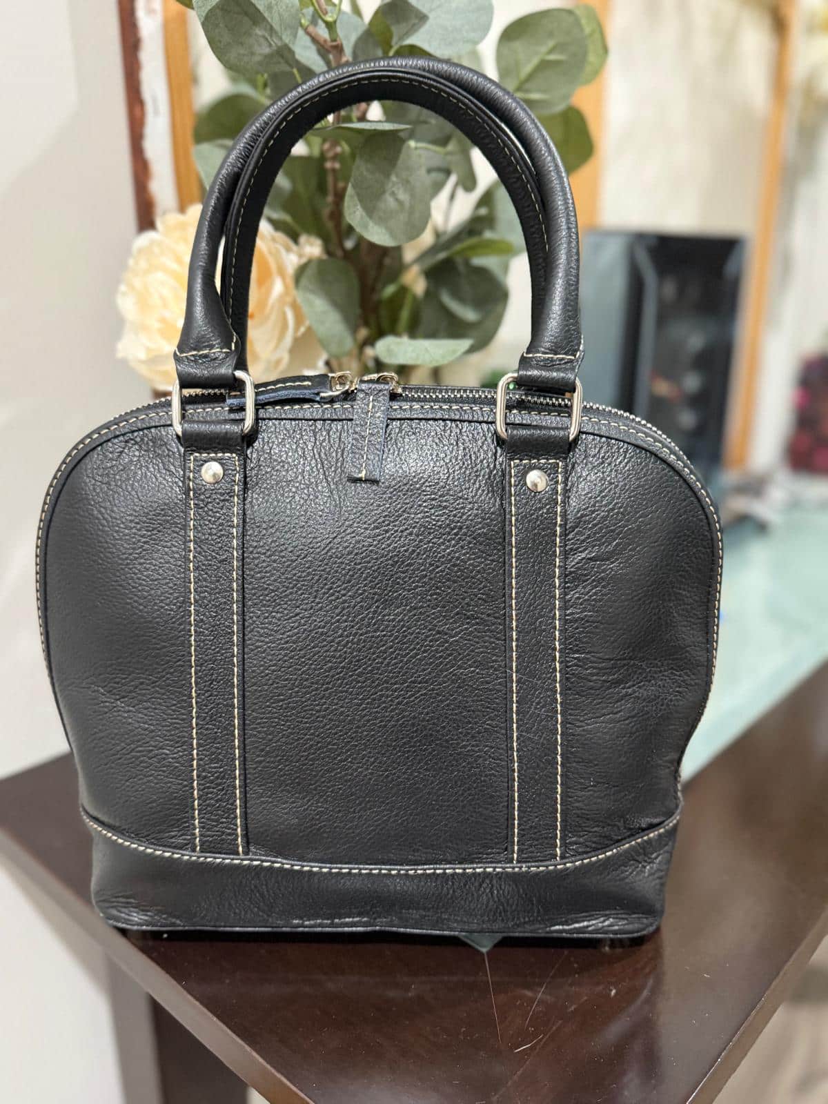 Classic Cowhide Tote Bag